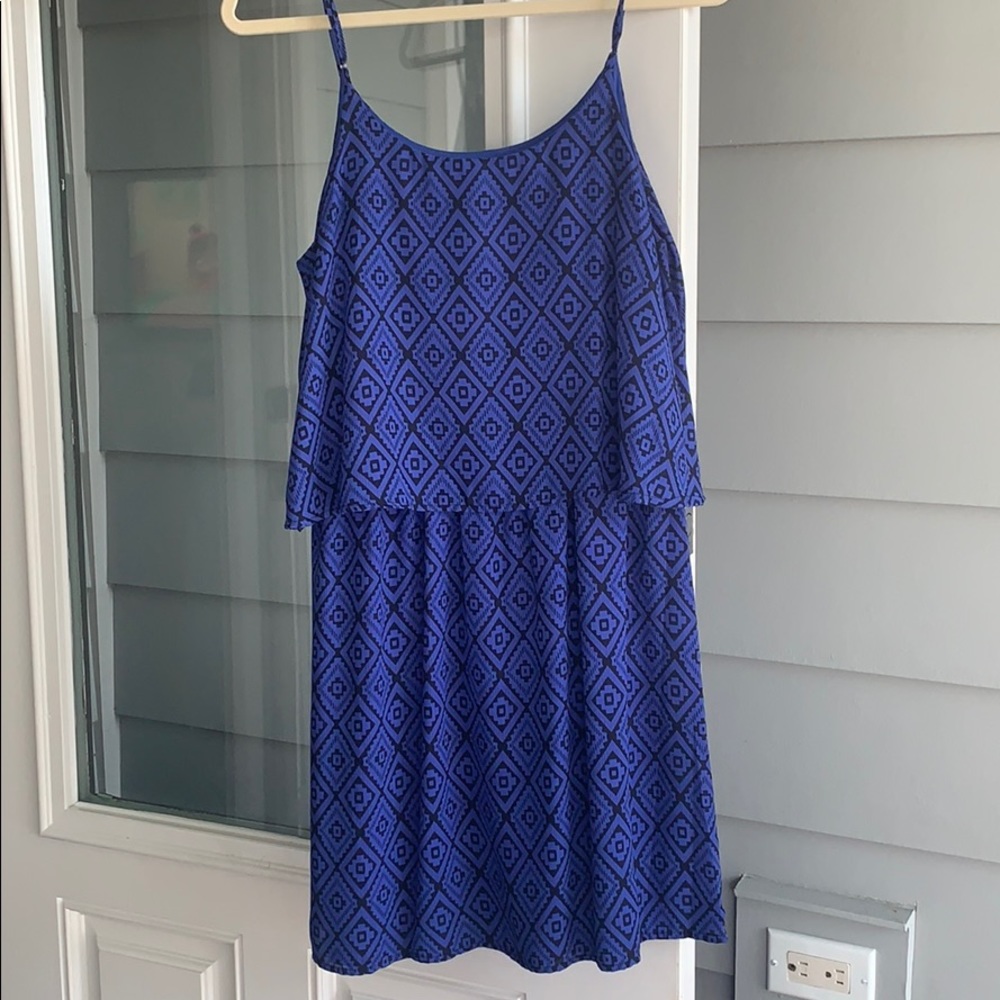 Blue layered Dress